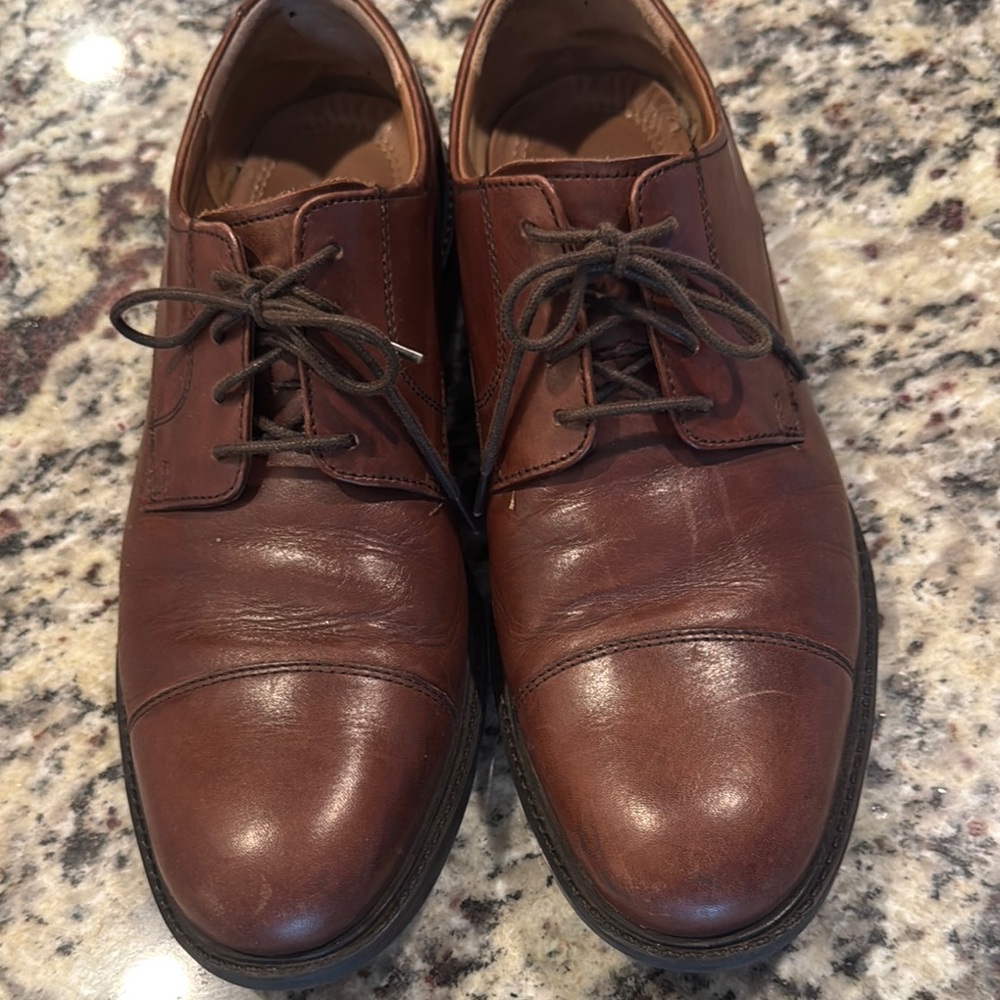 Johnston & Murphy Classic Brown Leather Men's Shoes- Size 11M